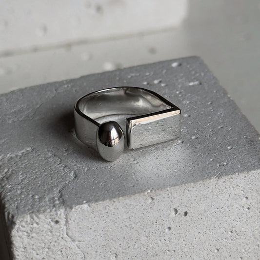 Modern Silver Ring