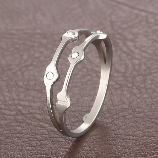 Modern Silver Ring