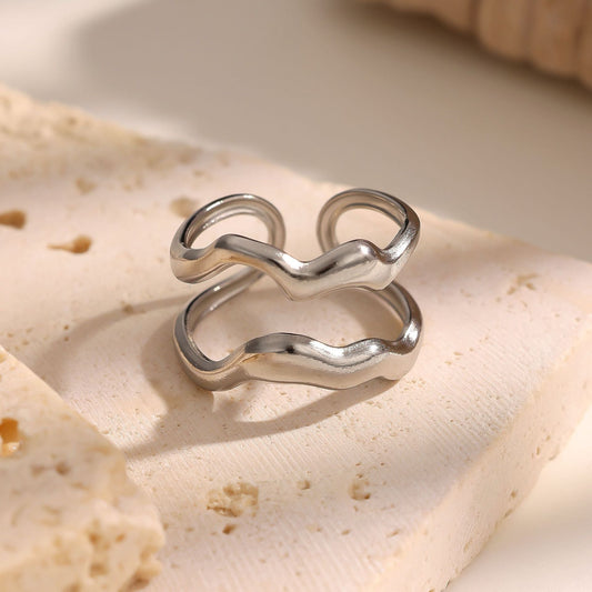 Modern Wave Ring
