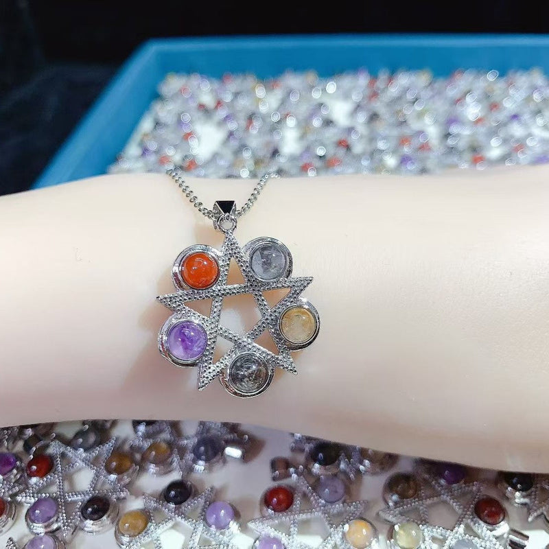 Multistone Star Necklace