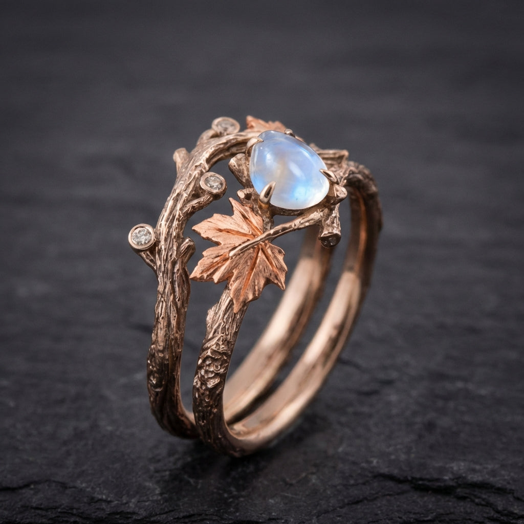 Nature Moonstone Ring