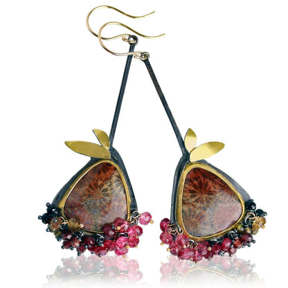 Vintage Forest Muse Drops Earrings