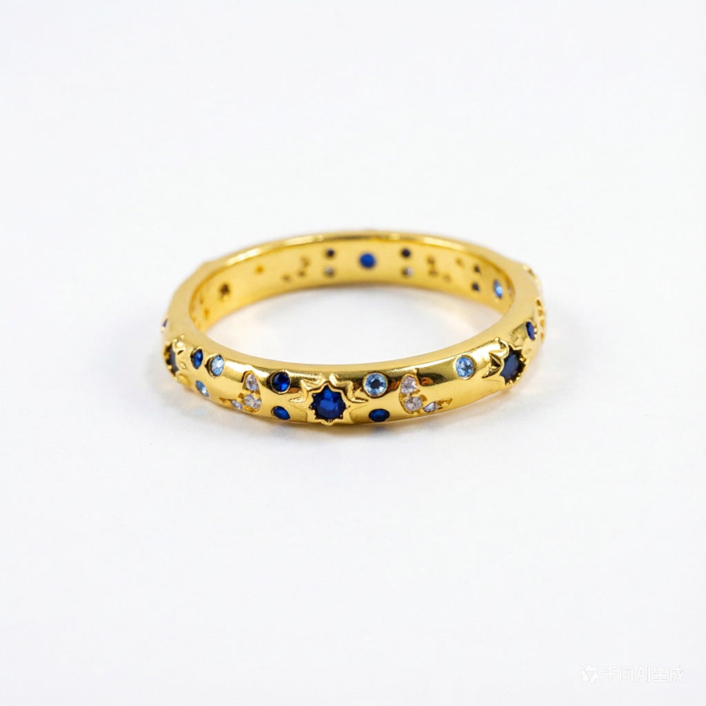 Blue Trail Rose Forged Ring