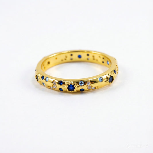 Blue Trail Rose Forged Ring