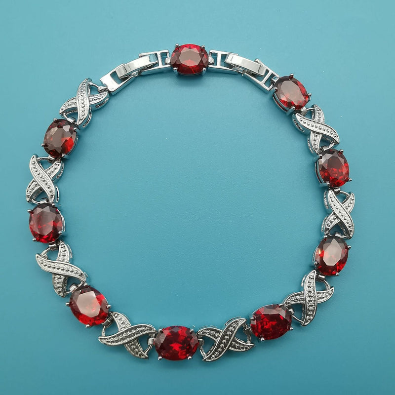Alendra Flameaux Bracelet | White Gold