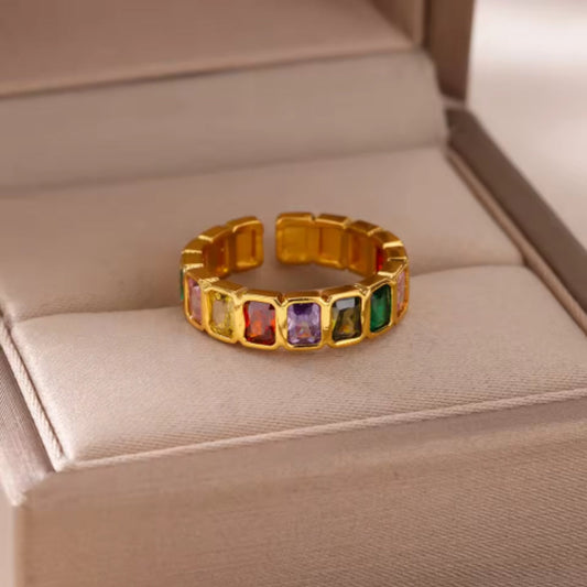 Colorful Gold Ring