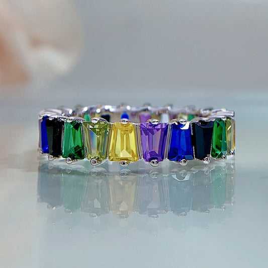 Rainbow Gemstone Ring