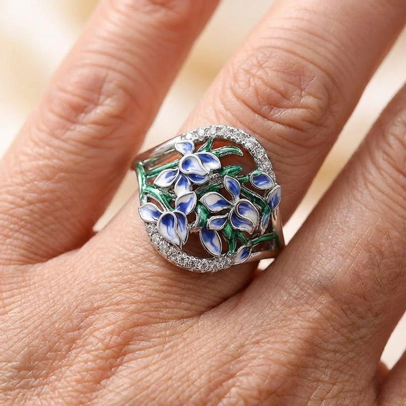 Romantic Lily Flower Ring