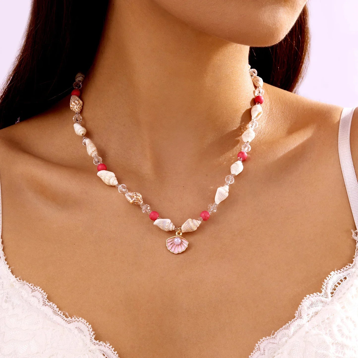 Romantic Pearl Shell Necklace