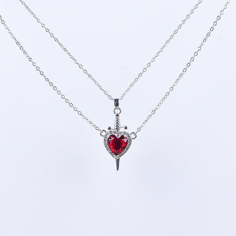 Romantic Red Heart Necklace