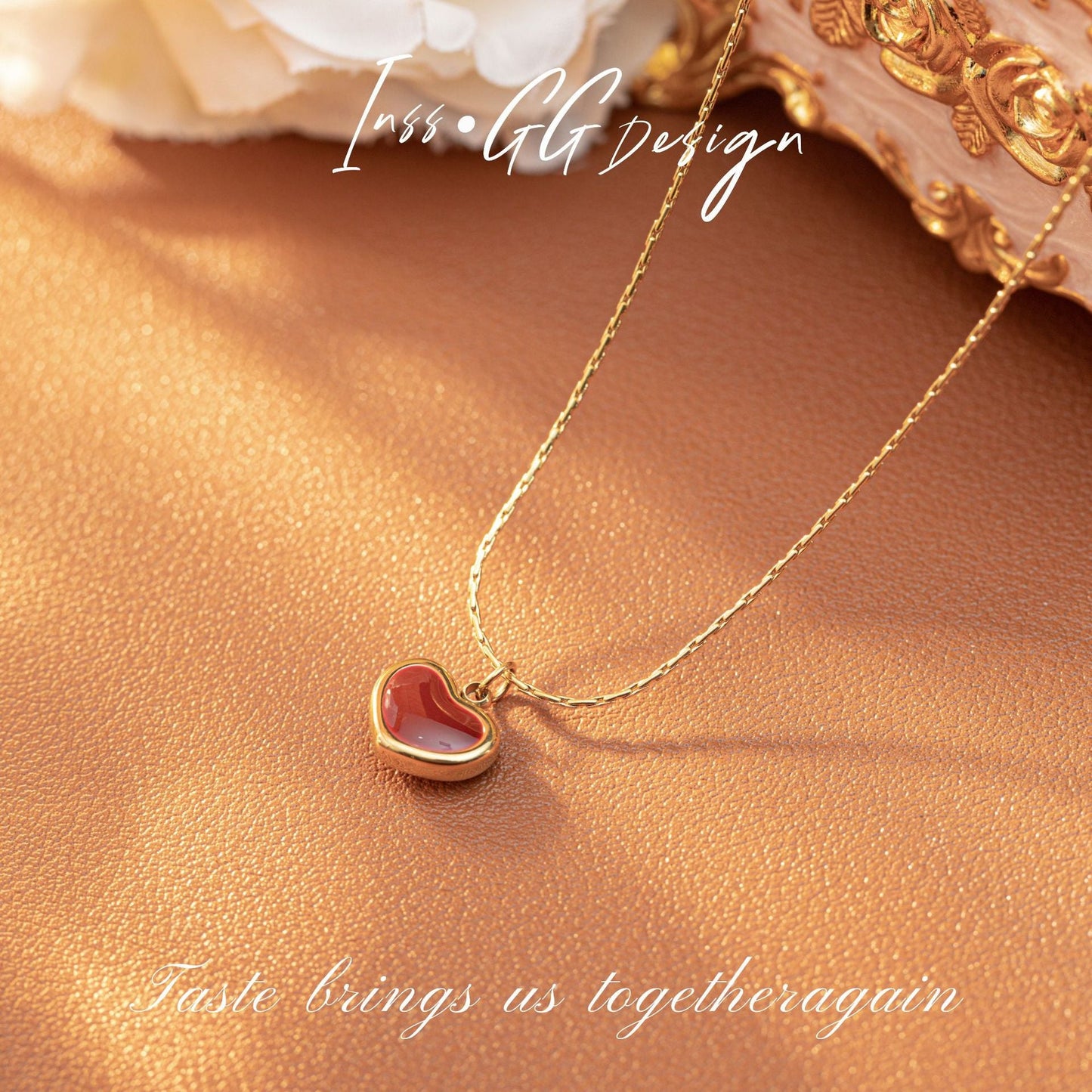 Romantic Red Heart Necklace
