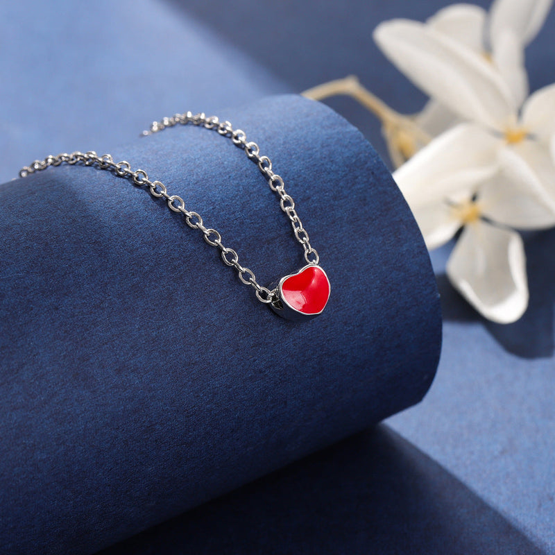 Romantic Red Heart Necklace