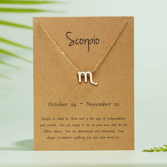 Scorpio Zodiac Necklace