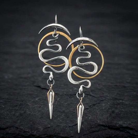 Serpentine Spiral Earrings