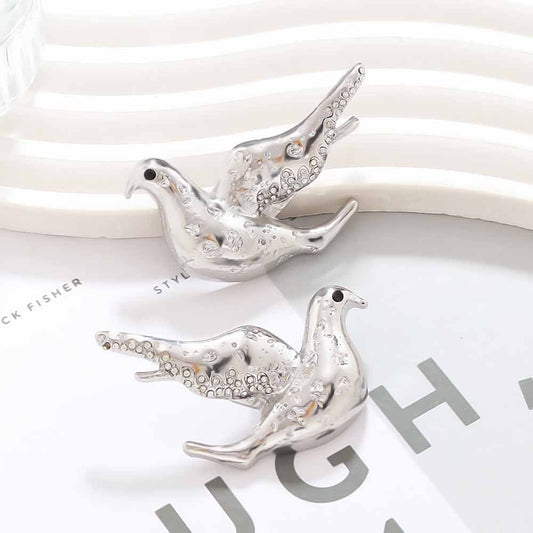 Silver Dove Earrings
