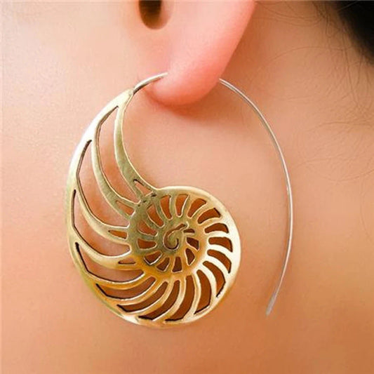 Spiral Shell Earrings