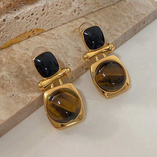 Statement Black Onyx Earrings