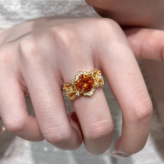 Statement Citrine Ring
