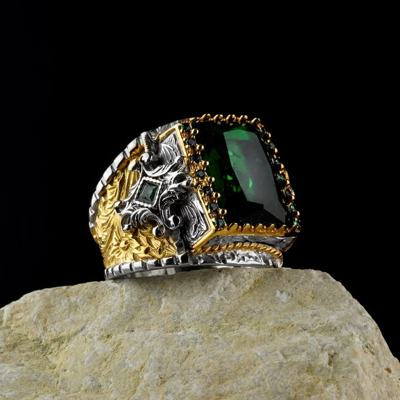 Statement Emerald Ring