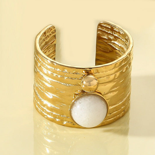 Statement Gold Cuff Ring