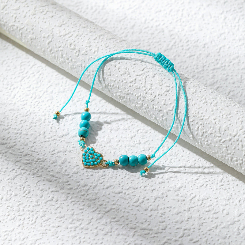 Turquoise Heart Bracelet
