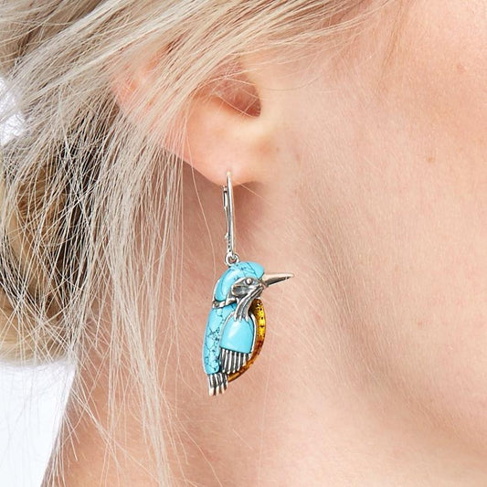 Turquoise Kingfisher Earrings