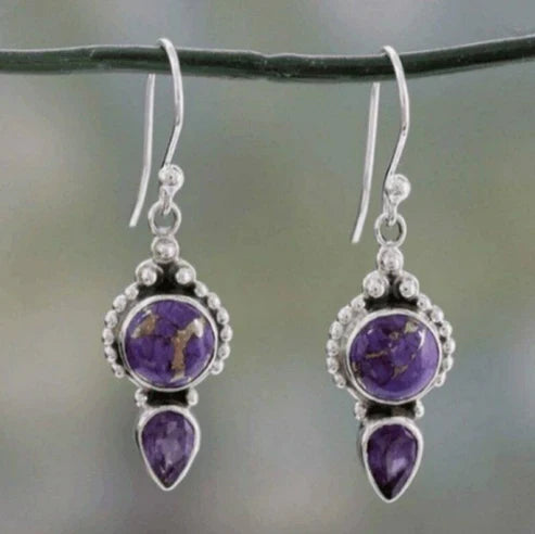 Vintage Amethyst Earrings
