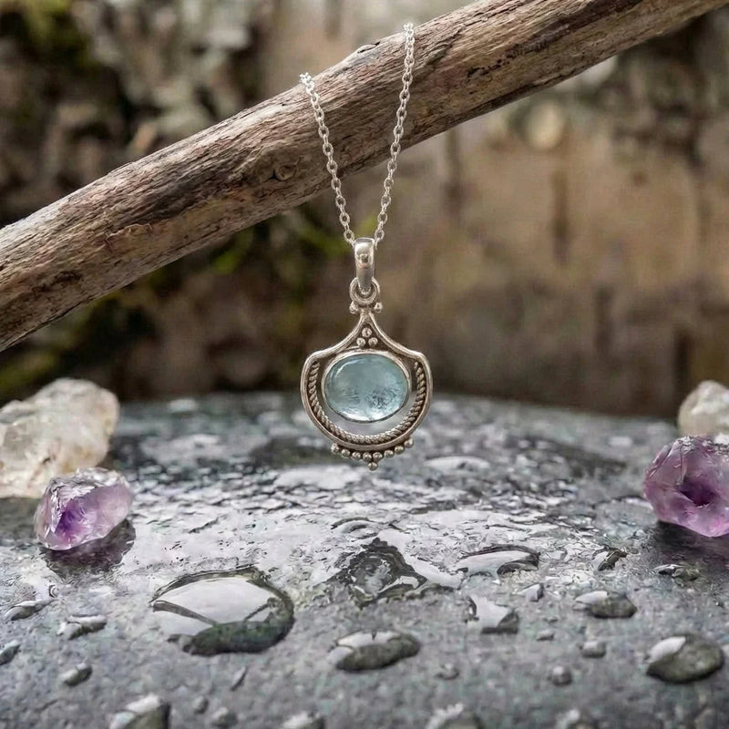 Vintage Aquamarine Necklace