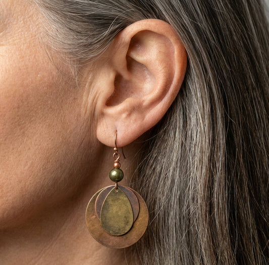 Beaded Hook Dangle Earrings