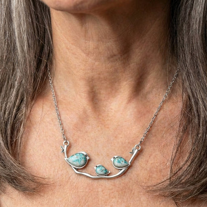 Vintage Birdie Silver Necklace