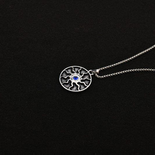 Vintage Blue Sapphire Necklace