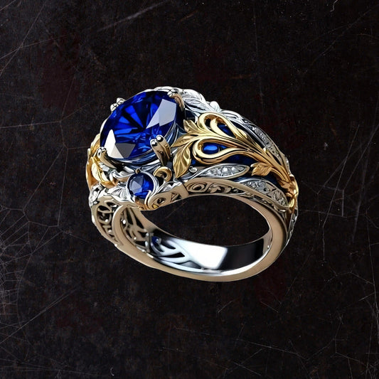 Vintage Blue Sapphire Ring