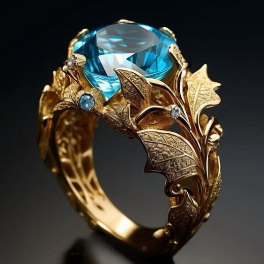 Vintage Blue Topaz Ring