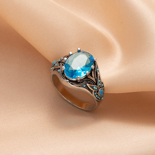 Vintage Blue Topaz Ring