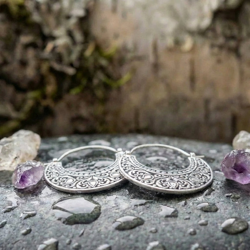 Vintage Boho Crescent Earrings