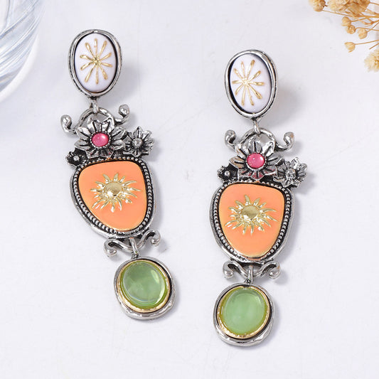 Vintage Botanical Earrings