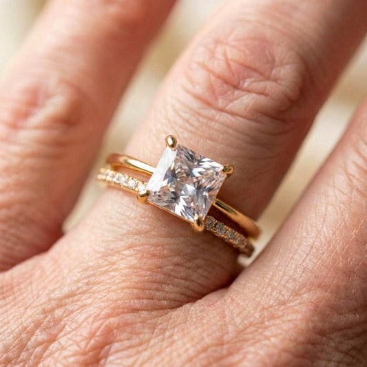 Vintage Brilliant Ring Set