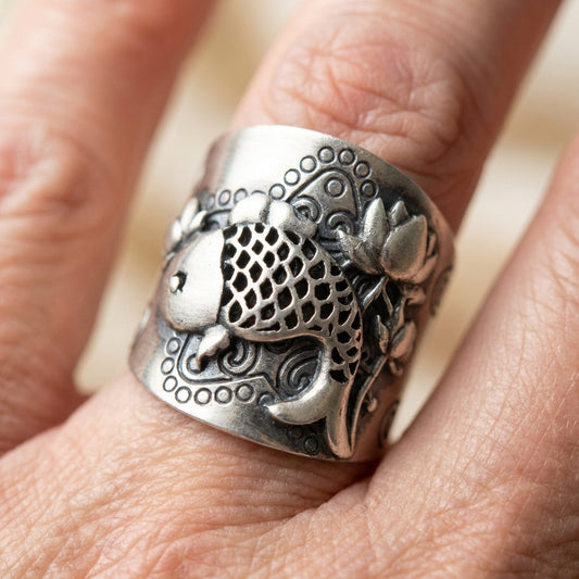 Carp Lotus Ring