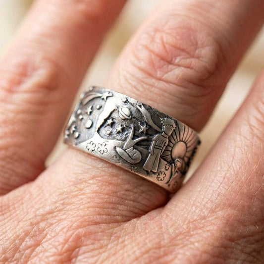 Celestial Carving Ring