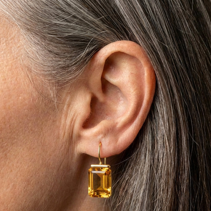 Citrine Dangle Earrings