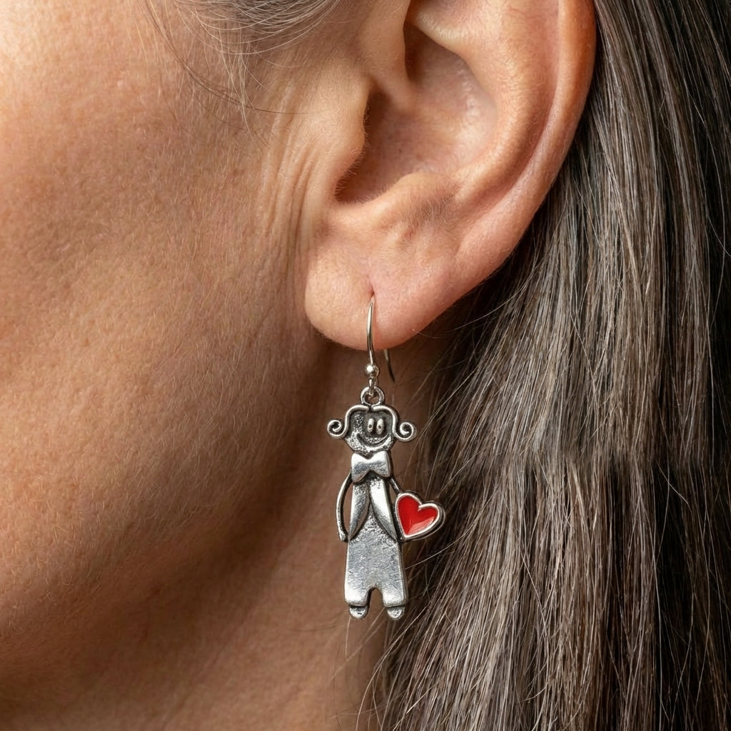 Couple Heart Earrings