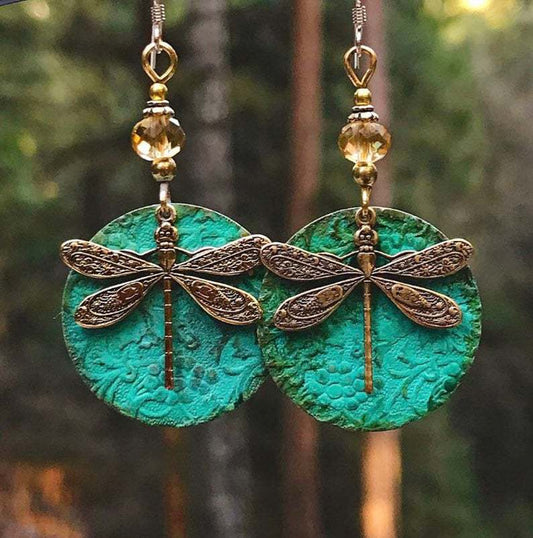 Vintage Dragonfly Earrings