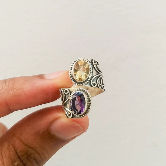 Vintage Dual Gemstone Ring