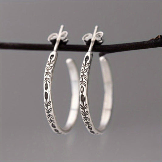 Vintage Etched Earrings