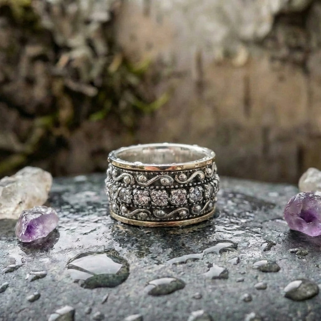 Vintage Ethnic Gemstone Ring