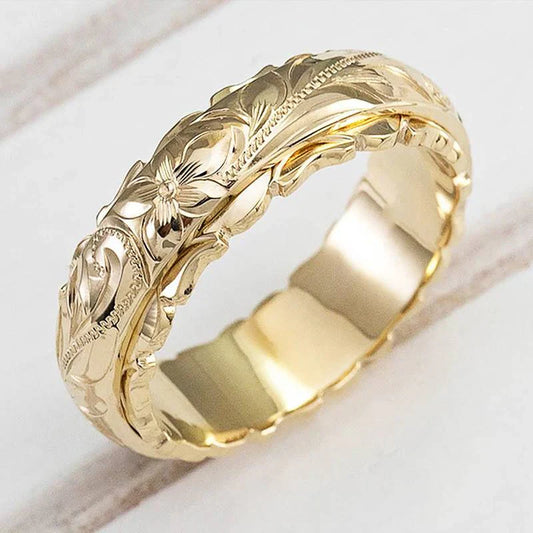 Vintage Floral Gold
