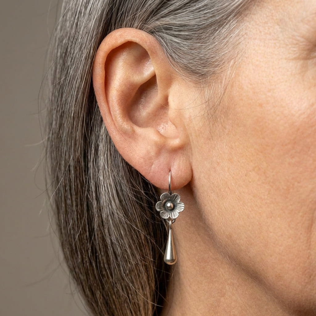 Flower Drop Earrings