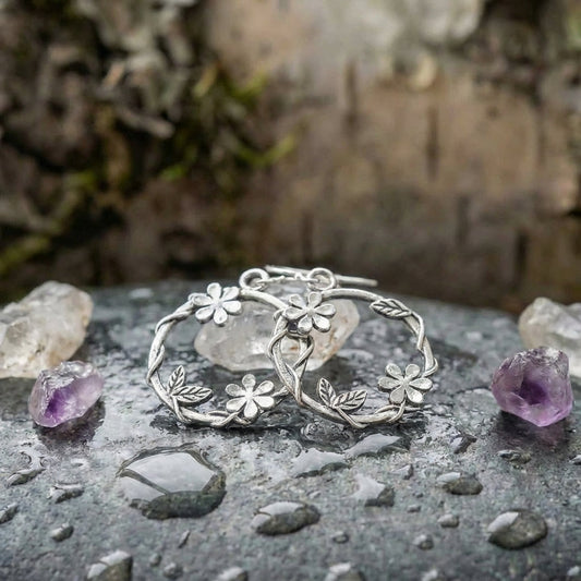 Vintage Flower Wreath Earrings
