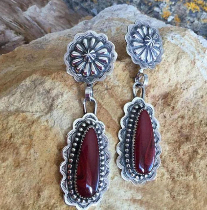 Vintage Garnet Earrings