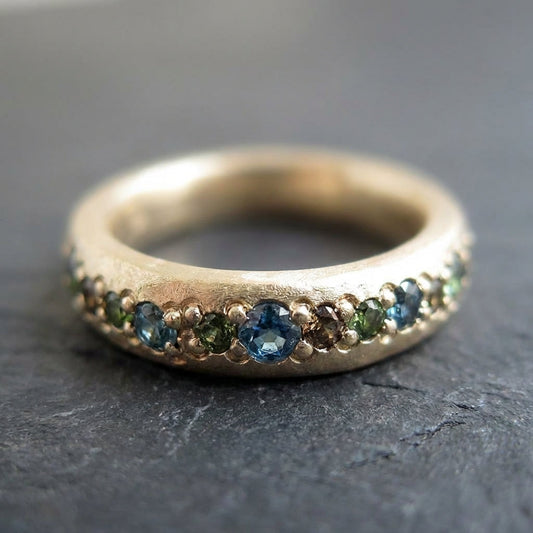 Vintage Gold Colorful Ring